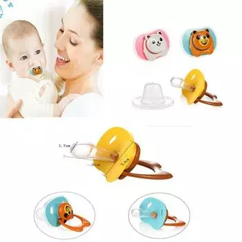 Мультяшная детская соска, соска и большой палец, безопасная силиконовая соска для зубов животных, новая пустышка для малышей Cu 1