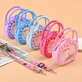 Мультяшная диагональная сумка через плечо, убийца грызунов, пионер-головоломка, декомпрессионная игрушка, силиконовый нулевой кошелек, пузырьковая сумка