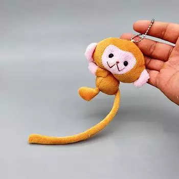 Мультяшная длиннохвостая обезьяна кукла брелок кулон сделай сам плюшевая игрушка кукла брелок рюкзак кулон аксессуары подарок для детей коричневый