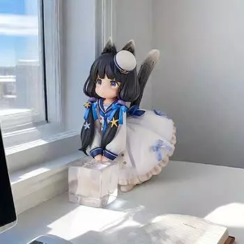 Мультяшная фигурка девушки-кошки/плюшевое украшение/модель, идеально подходит для подарка Cow cat, bag