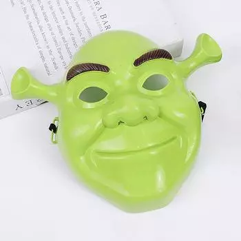 Мультяшная фигурка для вечеринок и праздников своими руками, зеленая маска Шрека из ПВХ для косплея взрослых животных для выступлений на Хэллоуин для дома