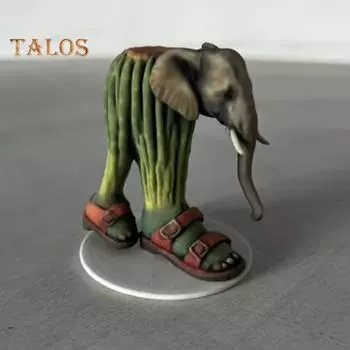 Мультяшная фигурка из смолы, акула, слон, обезьяна, чашка, статуэтка, скульптура, домашний офис, украшение для рабочего стола, коллекционный подарок B