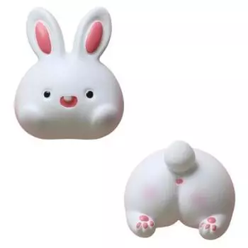 Мультяшная голова и хвост животного Магнит на холодильник Слон Кролик Еж Украшение для холодильника Po Настенная игрушка Подарок