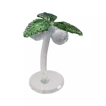 Мультяшная хрустальная кокосовая пальма, милые растительные украшения, забавная статуэтка кокосовой пальмы, стол S