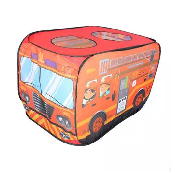 Мультяшная игровая палатка для машин, забавный портативный игровой домик, складная игрушка-замок для сада и помещений красный