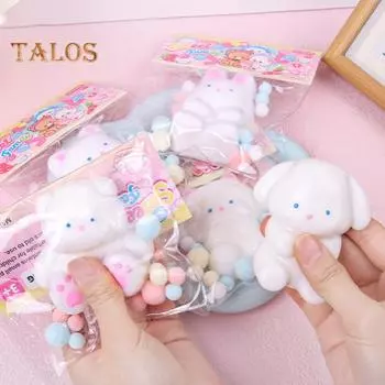 Мультяшная игрушка-сдавливание в виде животного, снятие тревожности и стресса, белая овца, медведь, кролик, собака, сенсорная игрушка для детей и взрослых, мягкая игрушка-антистресс в виде животного из термопластичной резины E