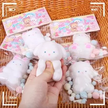 Мультяшная игрушка-сдавливание в виде животного, снятие тревожности и стресса, белая овца, медведь, кролик, собака, сенсорная игрушка для детей и взрослых, мягкая игрушка-антистресс в виде животного из термопластичной резины A