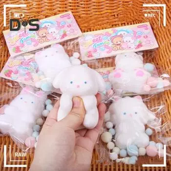 Мультяшная игрушка-сдавливание в виде животного, снятие тревожности и стресса, белая овца, медведь, кролик, собака, сенсорная игрушка для детей и взрослых, мягкая игрушка-антистресс в виде животного из термопластичной резины B