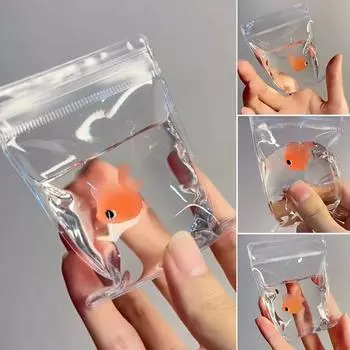 Мультяшная игрушка-сжиматель для золотых рыбок, креативная новинка, мягкая, милая, крабовая, медленно отскакивающая кукла, симуляция A2H2 1pcs-onesize