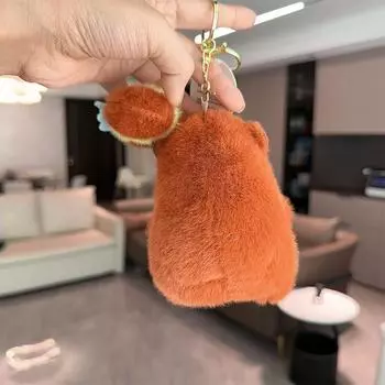 Мультяшная капибара, потяните пчелу, плюшевая игрушка, брелок, рюкзак, подвесное украшение, подарки 1pc