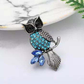 Мультяшная капля масла брошь женская японская студентка сумка булавка на грудь цветок One Size синий