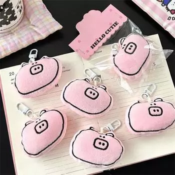 Мультяшная кавайная плюшевая свинья кукла игрушка брелок милая симпатичная сумка подвеска забавная креативная свинья автомобиль брелок аксессуары парные подарки