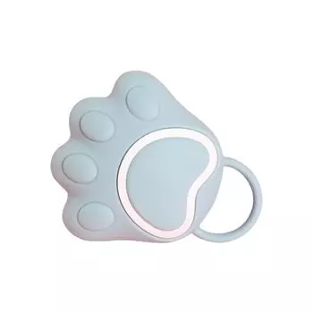 Мультяшная кошачья лапка Детская щетка для душа Быстропенящаяся силиконовая скрабирующая щетка для всего тела Массажная спа-щетка Аксессуар для ванной комнаты синий