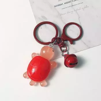 Мультяшная красочная светящаяся черепаха брелок из смолы милый милый черепаха брелок кулон рюкзак украшения аксессуары подарки