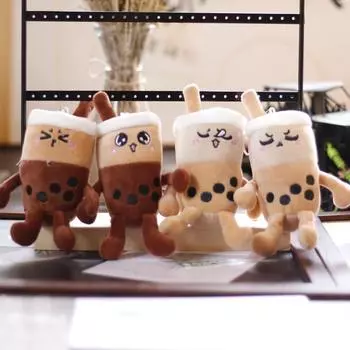 Мультяшная креативная чашка для чая с молоком, плюшевая игрушка, подвеска, милый, очень милый, кукла-машина для захвата, кукольный рюкзак, подвесное украшение 15cm