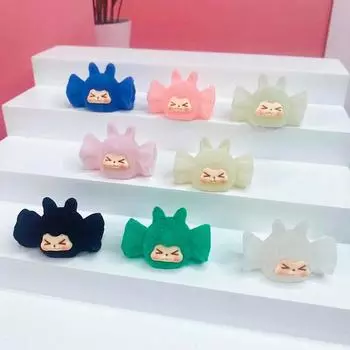 Мультяшная кукла с головой кролика, миниатюрные украшения, очаровательные смоляные миниатюры, настольные украшения, модельные украшения