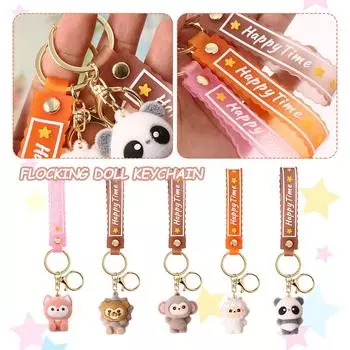 Мультяшная кукла-стайка, брелок, изысканный маленький подарочный брелок, милая мягкая пластиковая кукла, школьный рюкзак, кулон One Size