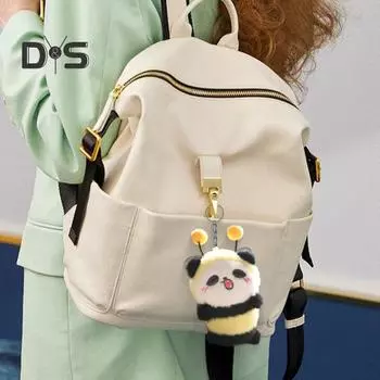 Мультяшная кукла в форме пчелы для девочек и мальчиков, плюшевая кукла, брелок, рюкзак, автомобильный кулон, мягкая игрушка, брелок, сумка, аксессуары C