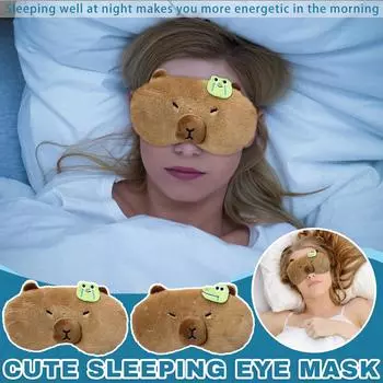 Мультяшная маска для глаз Shade No Pressure Eyes Cute Sleep Hot Compress Ice Eye Mask One Size
