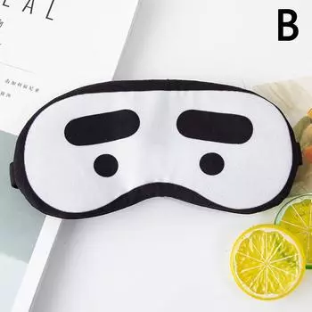 Мультяшная маска для сна на глаза Милая забавная аниме маска для глаз Маска для сна Повязка для глаз Повязки на глаза Средства для сна Путешествия Отдых Патч для глаз