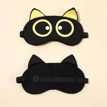 Мультяшная маска для сна на глаза, милая, забавная, аниме-маска для сна, детская повязка на глаза, повязка на глаза, средства для сна, отдых в путешествии, повязка на глаз