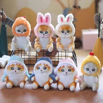 Мультяшная милая акула кошка кулон плюшевая игрушка кукла котенок сумка подвесной брелок кукла 12cm