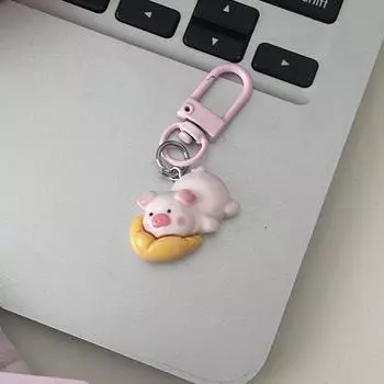 Мультяшная милая аниме свинья фигурка брелок кулон креативная кукла рюкзак украшения аксессуары милая свинья кулон подарки