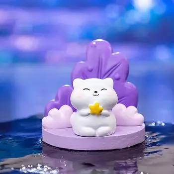 Мультяшная милая фигурка из смолы, поделки, автомобильное украшение, настольные креативные украшения для дома