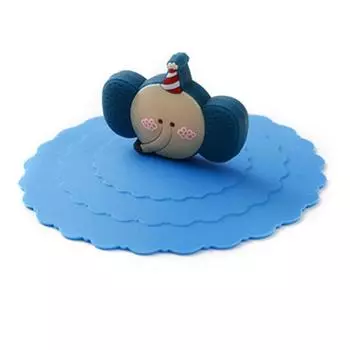 Мультяшная милая герметичная крышка, силиконовая чашка, пылезащитная крышка для чая, аксессуары для чашек 2