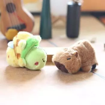 Мультяшная милая капибара пчела кулон кавайная плюшевая игрушка кукла брелок рюкзак подвесное украшение аксессуары маленькие подарки