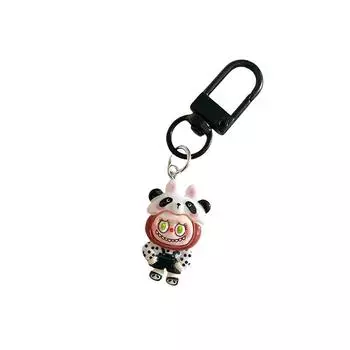Мультяшная милая кукла Лабубу из смолы брелок для женщин сумка кулон милые аксессуары для ключей пара друг брелок подарок white hat