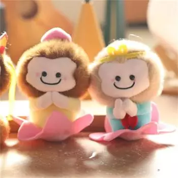 Мультяшная милая обезьянка-лотус Укун плюшевые куклы мягкие игрушки брелок рюкзак подвеска сумка подвесные украшения аксессуары детские подарки
