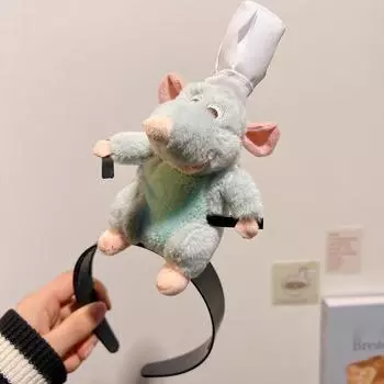Мультяшная милая плюшевая кукла-повязка на голову Рататуй повязка на голову шпилька для волос женский головной убор для девочек аксессуары подарок