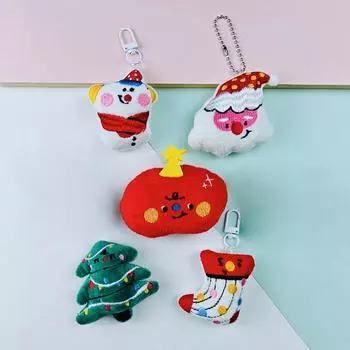 Мультяшная милая рождественская серия плюшевая кукла игрушка кулон брелок рюкзак подвесное украшение подарки