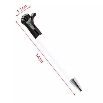 Мультяшная милая ручка-модель пальца Креативная шариковая ручка Студенческая канцелярская ручка для письма Смешная нейтральная ручка Офисные принадлежности оранжевый