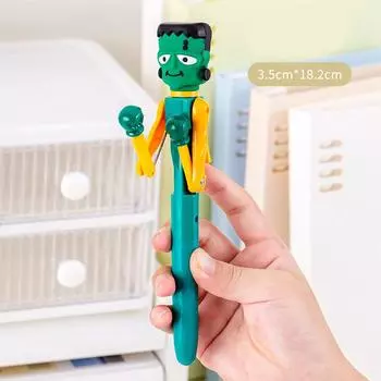 Мультяшная милая шариковая ручка для бокса, забавная креативная тыква, монстр, Санта-Клаус, декомпрессионные ручки, канцелярские принадлежности для студентов, подарки