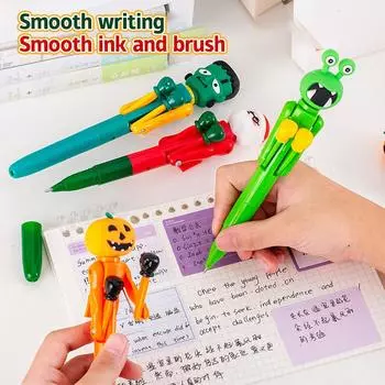 Мультяшная милая шариковая ручка для бокса, забавная креативная тыква, монстр, Санта-Клаус, декомпрессионные ручки, канцелярские принадлежности для студентов, подарки A1