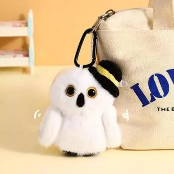 Мультяшная милая сова плюшевая кукла брелок Забавная новинка сова плюшевый брелок креативный рюкзак украшения аксессуары подарки