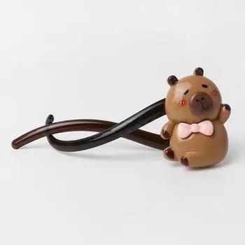 Мультяшная Милая Заколка для Волос Капибара Зажимы для Волос Краб Твист Модная Прелестная Капибара Зажим для Волос Захват для Волос Аксессуары для Волос Головной Убор Подарки