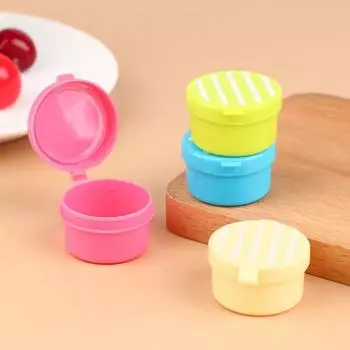 Мультяшная мини-бутылка для соуса, пластиковая бутылка для приправ, коробка для соуса, домашняя кухня D-4pcs