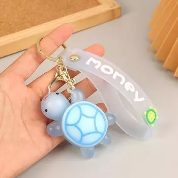 Мультяшная мини-черепаха кукла черепаха пара брелок сумка украшение подарок ключи от машины рюкзак подвески аксессуары игрушка розовый