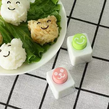 Мультяшная мини-форма для рисовых шариков с медведем, креативная форма для суши, водорослей, кухонных инструментов для суши, бенто, Diy, форма для тиснения суши