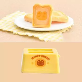 Мультяшная мини-хлебопечка в виде животного своими руками Кремовый клей Материал Настольная машина Украшения для кукольного дома