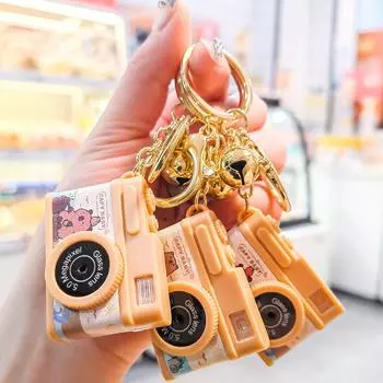 Мультяшная мини-сумка для камеры, подвеска, светодиодное освещение, имитация камеры, брелок для детей style 4