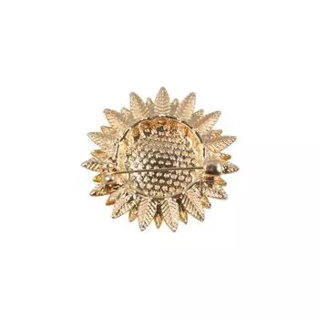 Мультяшная модная пряжка с геометрическим узором, маленькая иконка, милая брошь-подсолнух для женщин жёлтый