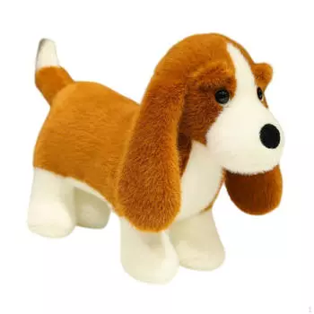 Мультяшная мягкая игрушка собака плюшевая кукла обнимающая животных для мальчиков девочек светло-коричневого