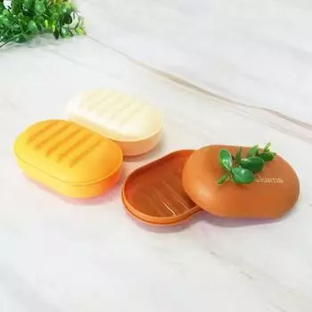 Мультяшная мыльница с обложкой «Путешествие с медведем» Практичная мыльница Мыльница конфетного цвета Мыльница коричневый