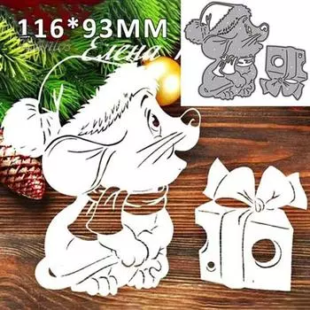 Мультяшная мышь для детей, сделай сам, скрапбукинг, штамп для резки, шаблон для изготовления бумажных карточек, плесень 2