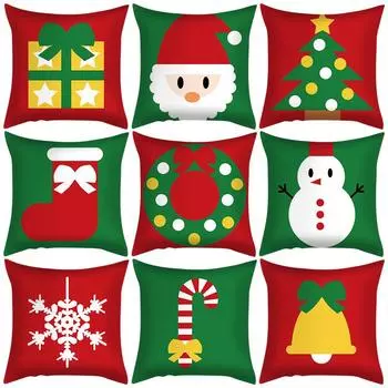Мультяшная наволочка, рождественская скандинавская трансграничная подушка для гостиной, спальни 40x40cm