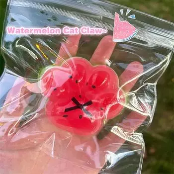 Мультяшная новинка, игрушка-лапка для кошек, милая, смешная, мягкая, медленно восстанавливающаяся, антистрессовая игрушка, креативные арбузные декомпрессионные игрушки, подарки A1